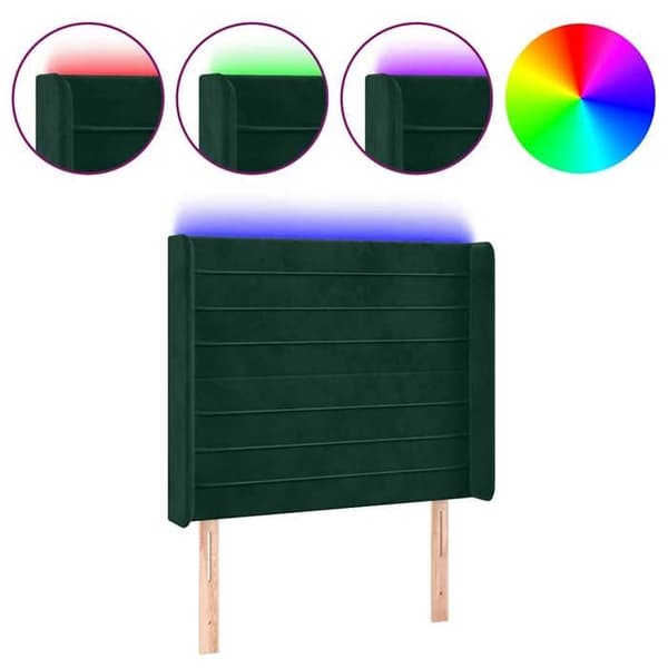 Maison Exclusive - LED-pääty vihreä 103x16x118/128 cm sametti