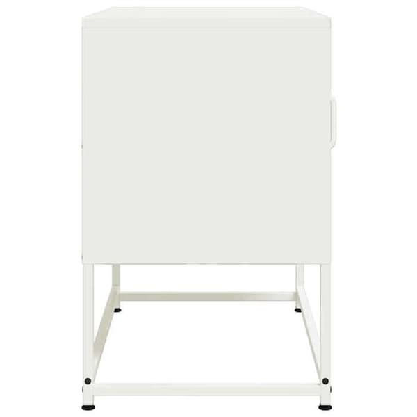 Maison Exclusive - TV-möbel vit 68x39x60,5 cm stål Vit