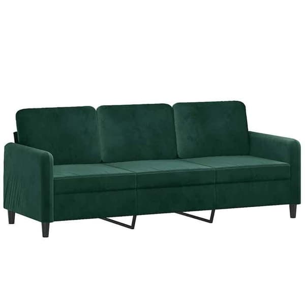Maison Exclusive - Tummanvihreä 3-paikkainen sohva 180 cm Sametti