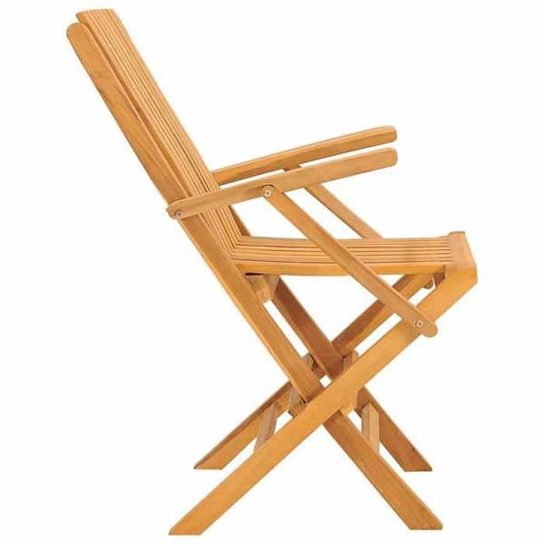 Maison Exclusive - Fällbara stolar, set om 6, 61 x 67 x 90 cm, i massivt teakträ