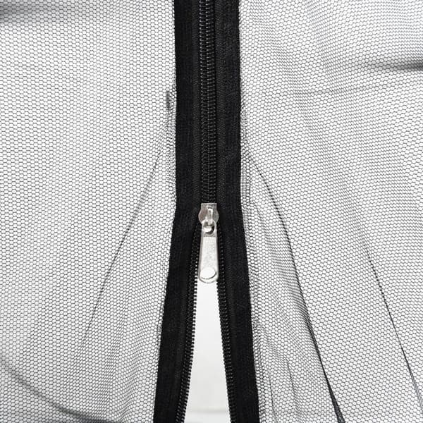 Maison Exclusive - Myggenet til parasol 220 net sort Φ300x230 cm