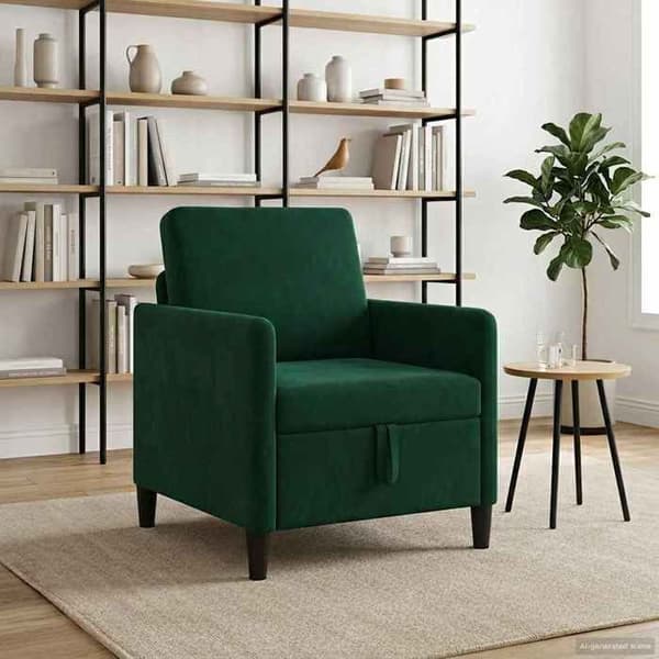 Maison Exclusive - Sofa med opbevaring Mørkegrøn 72 x 78 x 87 cm Polyester