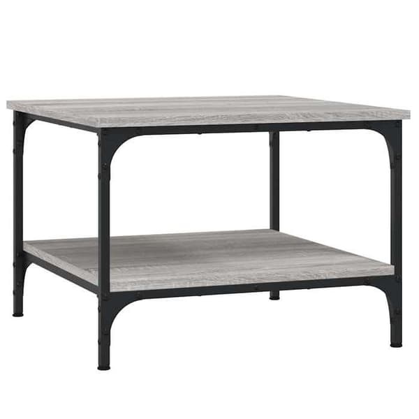 Maison Exclusive - Soffbord sonoma grå 55x55x40 cm ingenjörsträ Sonoma grå
