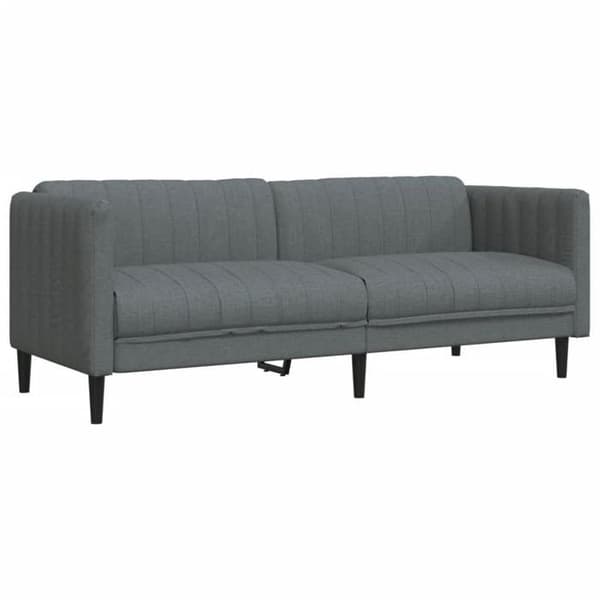 Maison Exclusive - 3-personers sofa i mørkegrå stof