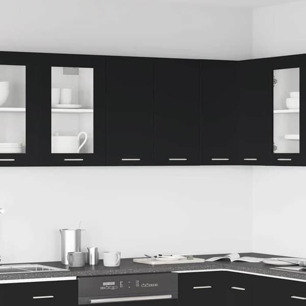 Maison Exclusive - Hængeskab "Lyon" Sort 60 x 31 x 60 cm Ingeniørtræ