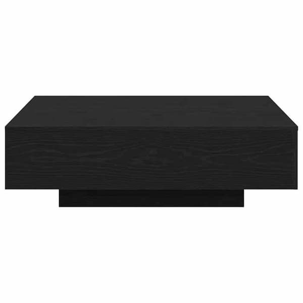 Maison Exclusive - Sort egetræ sofabord 100 x 100 x 31 cm svart ek