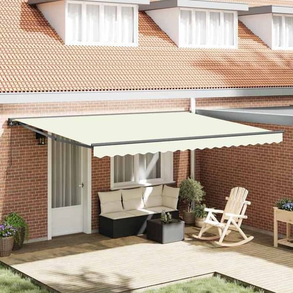 Maison Exclusive - Kermansateen kehys 450 × 300 cm polyesteri PU-pinnoitteella
