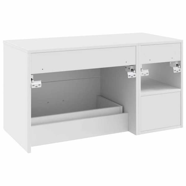 Badrumsmöbel - EXKLUSIV HEM - 2-delars set - Väggmonterad - Ingenjörsträ - Vit 62,5/30x44,5x50 cm Vit