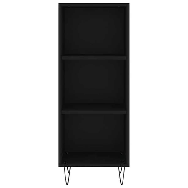 Maison Exclusive - Sort buffet 34,5x32,5x90 cm ingeniørtræ Svart