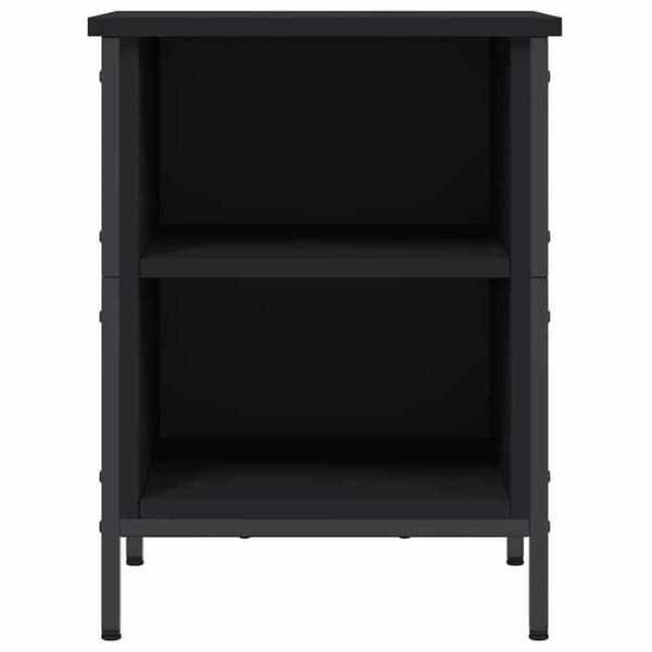 Maison Exclusive - Skoskab sort 38x35x50 cm ingeniørtræ