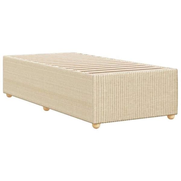 Maison Exclusive - Patja ilman runkoa, kerma 100x200 cm kangas Grädde