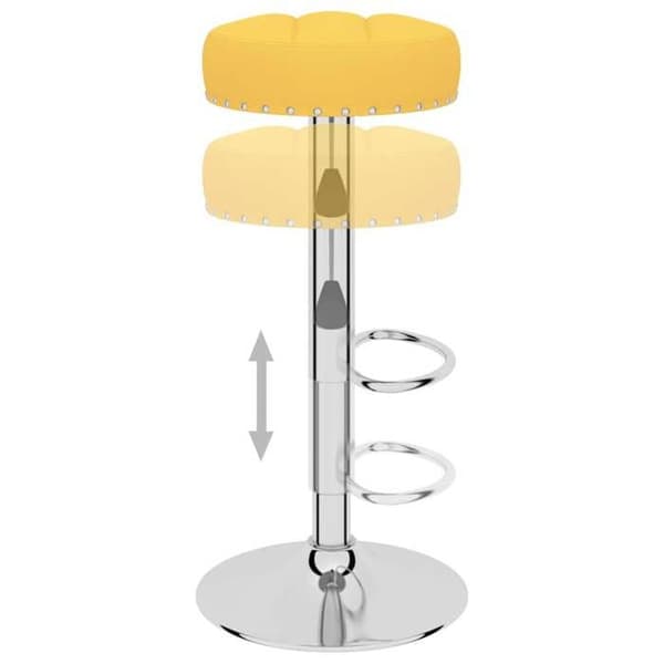 Maison Exclusive - Barstolar set om 2 senapsgul tyg