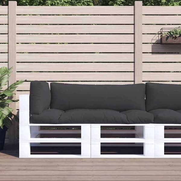 Maison Exclusive - Pallet puder sæt af 3 sort stof Svart