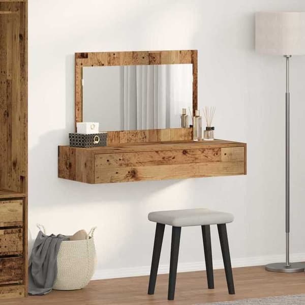 Maison Exclusive - Sminkbord Brun 100 x 40 x 70 cm Ingenjörsträ brun