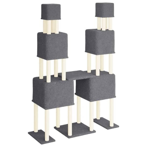 Maison Exclusive - Kattträd med sisal klöstrumpor Mörkgrå 199 cm Mörkgrå