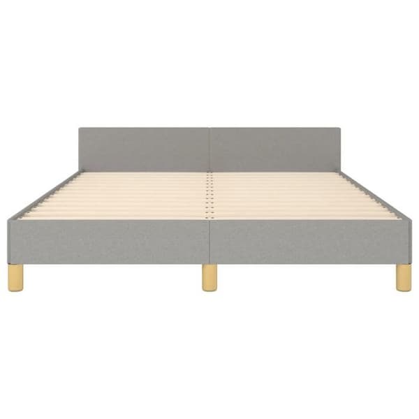 Maison Exclusive - Sengebund uden madras lys grå 140x190 cm stof