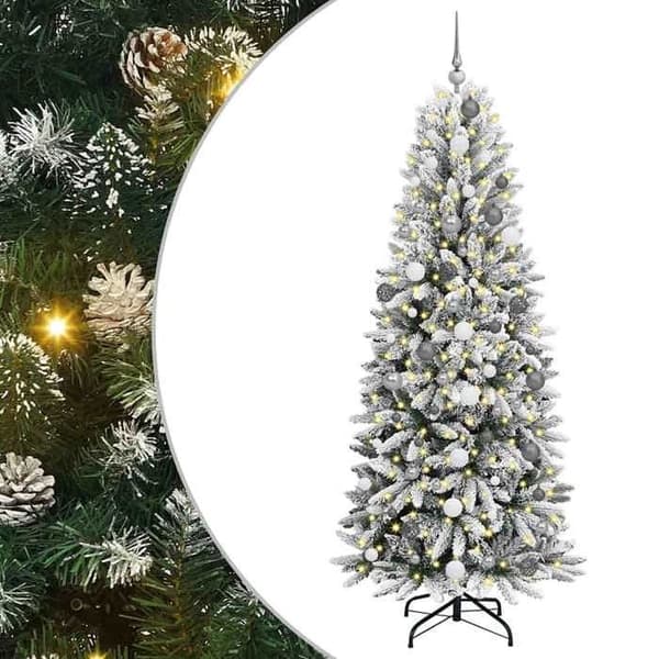 Maison Exclusive - Konstgjord Julgran Vit 210 cm Vit