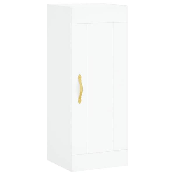 Maison Exclusive - Buffé hög Vit 34,5x34x180 cm Ingenjörsträ