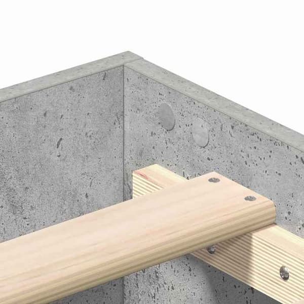 Maison Exclusive - Sängram Grå betong Ingenjörsträ