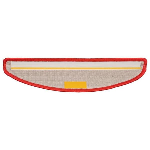Maison Exclusive - Trappmatta 20 stycken 56 x 17 x 3 cm Röd Halvcirkelformad