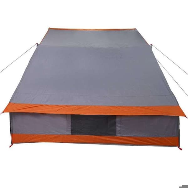 Maison Exclusive - 4 hengen teltta Harmaa ja oranssi taffeta Vedenpitävä