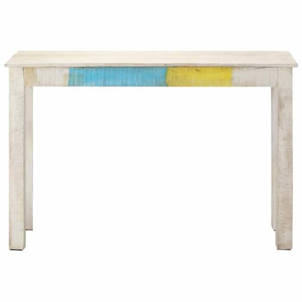 Maison Exclusive - Konsolbord Hvid 115x35x77 cm Rå mango træ