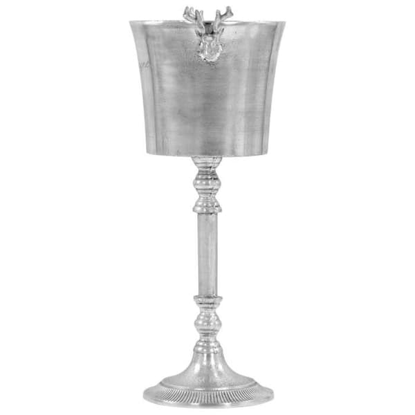 Maison Exclusive - Champagnehink i solid aluminium 39x29x71 cm Silverfärgad silver-