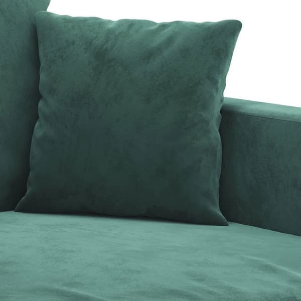 Maison Exclusive - Sæt af 3 sofaer med puder Mørkegrøn Velour
