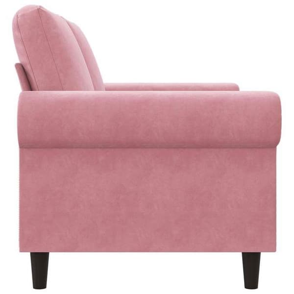 Maison Exclusive - Soffa 2-sits Rosa 120 cm Sammet Ros