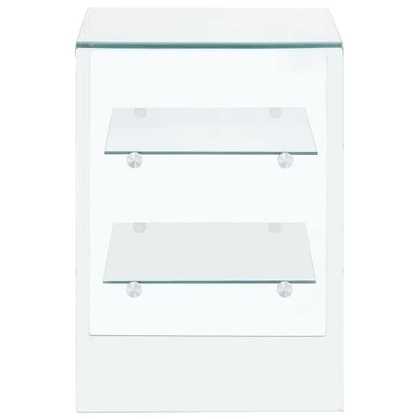 Maison Exclusive - Soffbord 50x40x56 cm Härdat glas Transparent