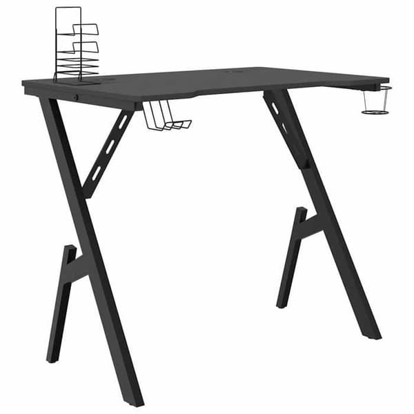 Maison Exclusive - Spilbord med Y-formede ben Sort 90x60x75 cm Svart