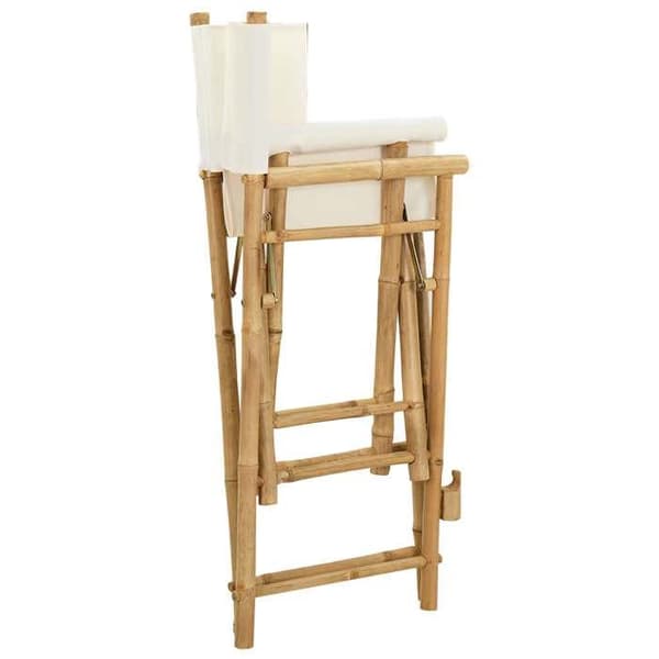 Maison Exclusive - Fällbar regissörsstol 2 st Naturbambu Naturlig (bambu)