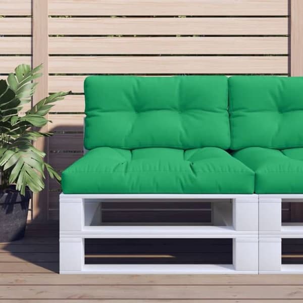 Maison Exclusive - Pallet puder sæt af 2 grøn stof