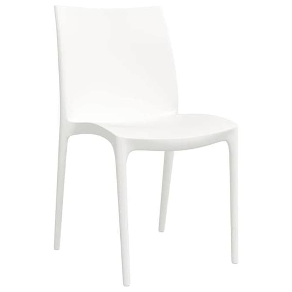 Maison Exclusive - Trädgårdsstolar set om 2 vit 50x46x80 cm polypropen Vit