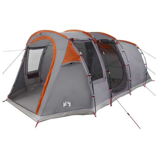 Maison Exclusive - Tunneliteltta Harmaa ja oranssi 505 x 330 x 204 cm