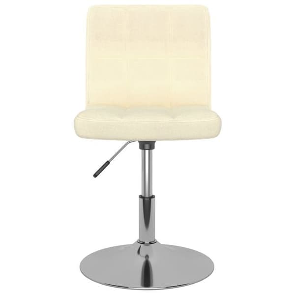 Maison Exclusive - Snurrande matstolar set om 6 Creme Tyg