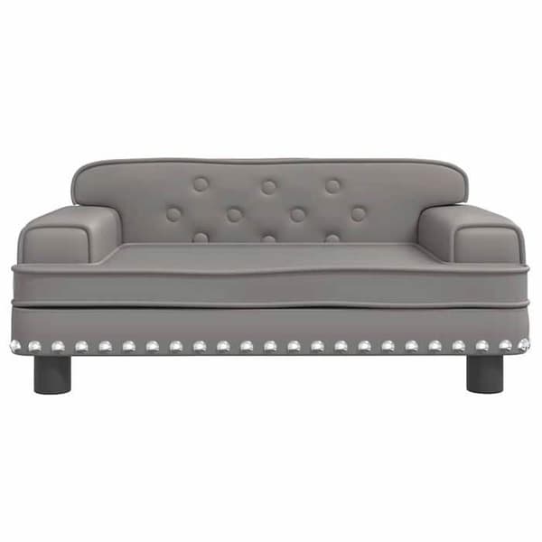 Maison Exclusive - Hundsäng grå 70x45x30 cm i konstläder grå