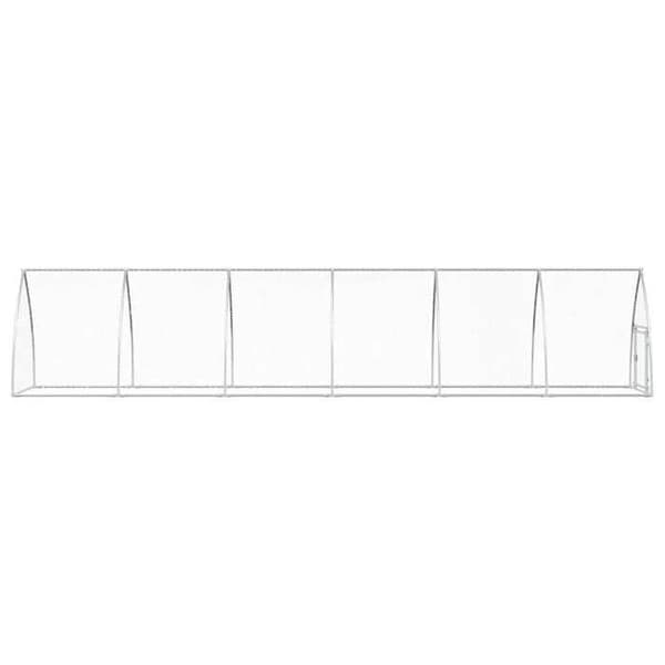 Maison Exclusive - Silverfärgad hönsgård 600x105x120 cm galvaniserat stål Silver