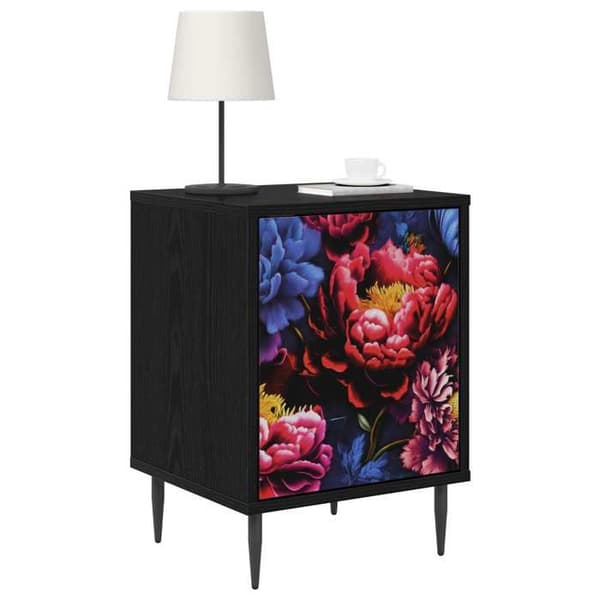Maison Exclusive - Natbord KIEL Sort eg 36 x 33 x 51 cm