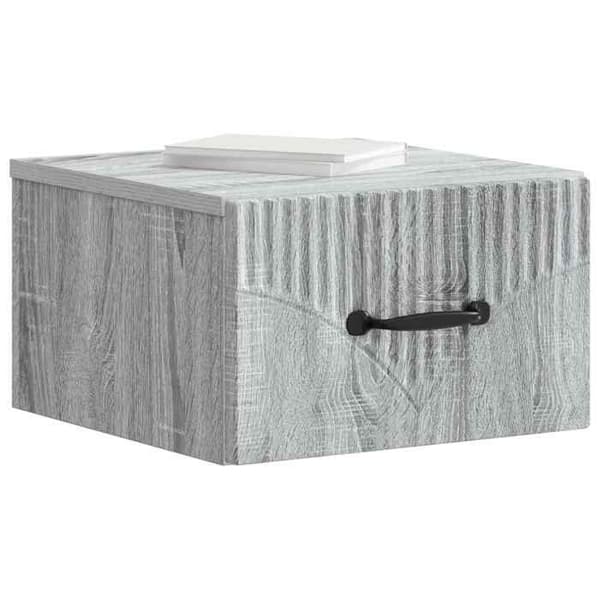Maison Exclusive - Väggmonterad sängbord 2 st Sonoma grå 34,5 x 33 x 20 cm Sonoma grå