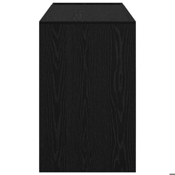 Maison Exclusive - Kontor Sort egetræ Ingeniørtræ 109 x 50 x 78 cm svart ek