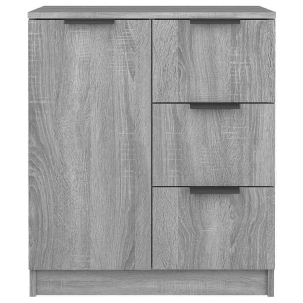 Maison Exclusive - Buffeter 2 stk Sonoma grå 60x30x70 cm Ingeniørtræ Sonoma grå