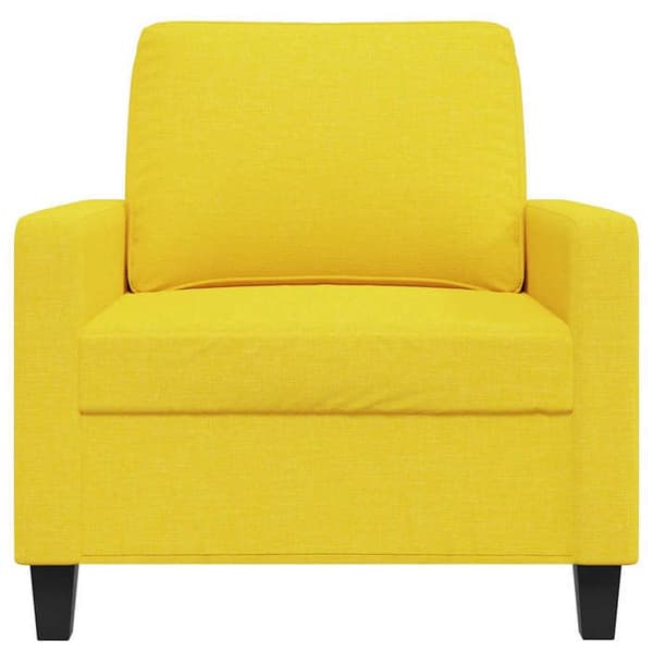 Maison Exclusive - Vaaleankeltainen nojatuoli 60 cm Kangas