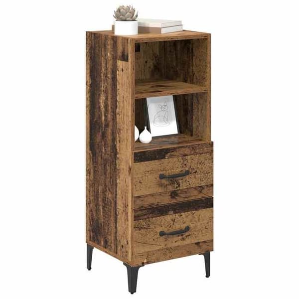 Buffé - EXKLUSIVT HUS - 34 x 34,5 x 90 cm - Ingenjörsträ - Nutida - Brun