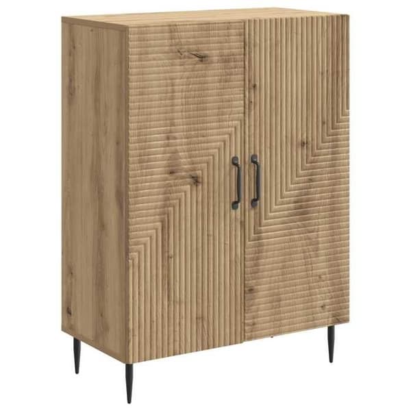 Maison Exclusive - Buffé Ek hantverk 66 x 34,5 x 89,5 cm Ingenjörsträ
