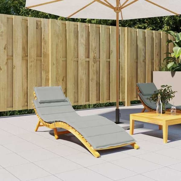 Maison Exclusive - Lys grå blandet liggestolspude 186x58x4 cm stof