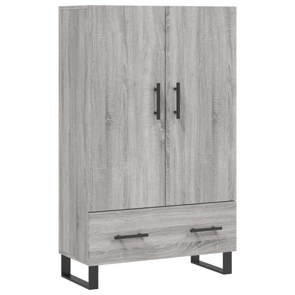 Maison Exclusive - Buffé hög sonoma grå 69,5x31x115 cm ingenjörsträ