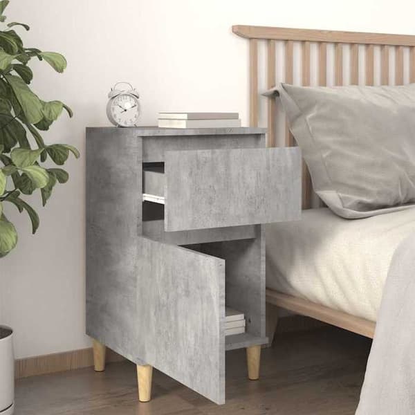 Maison Exclusive - Grå beton natbord 40x35x70 cm