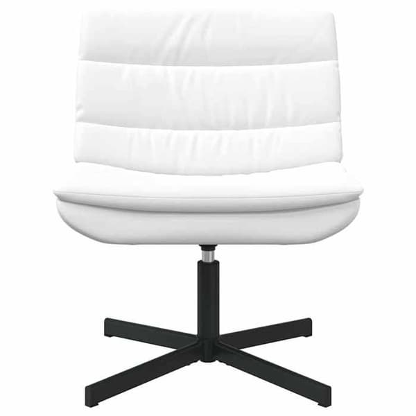 Svanstol - EXKLUSIV HEM - 63 x 75 x 76 cm - Vit - Konstläder (PU) - 360° rotation Vit