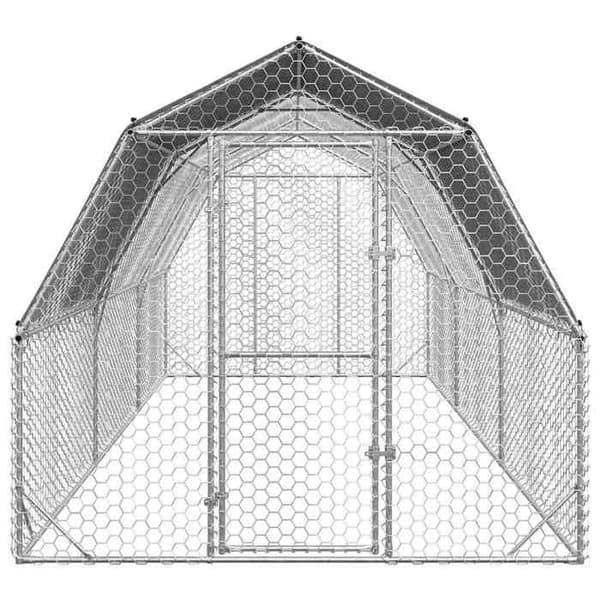 Maison Exclusive - Hönshus med tak 2,5x6x2,25 m galvaniserat stål
